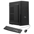 thumbnail image 1 of PC de escritorio Qian QPI-OP121B-01M ATX Intel Core i3 12100, 16GB DDR4 3200MHz, 512GB NVMe, H610, Fuente 500w, Windows 11 trial, incluye teclado y mouse USB, 1 of 7