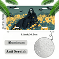 thumbnail image 2 of 1 Pcs 2D Flat License Plate Covers & Frames, The Grim Reaper For Decorative Front, Waterproof For Decoration Aluminum License Plate Covers & Frames Cover For Men Women, 12" X 6", 2 of 7