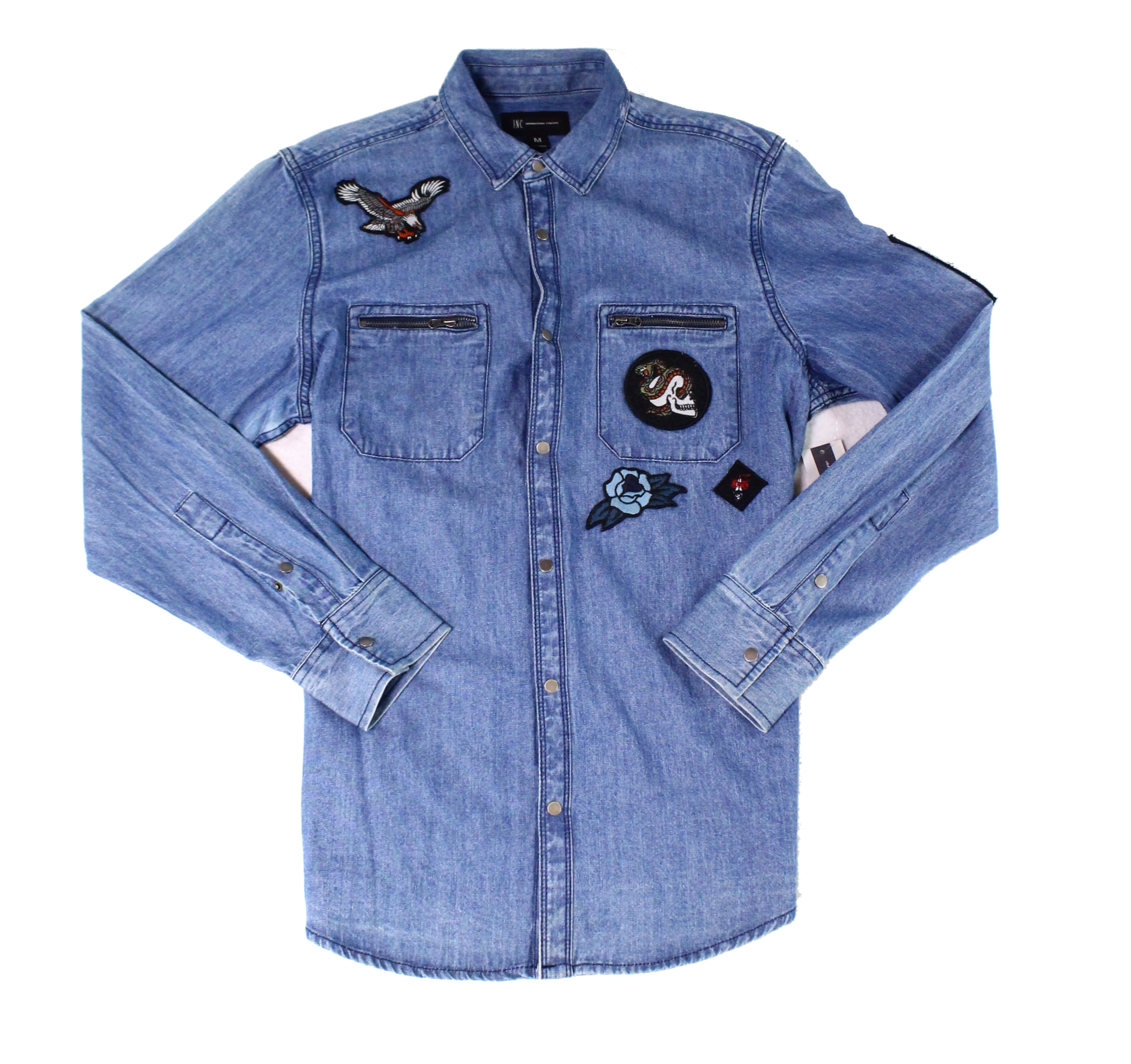 mens denim shirt walmart