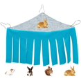 thumbnail image 2 of Hamaca para hámster de animales pequeños, accesorios para jaula, cama nido para conejillo de indias, chinchilla, erizo, ratón, ardilla, hurón, conejo pigmeo (azul) Zhivalor WL-00959, 2 of 4