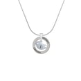 thumbnail image 2 of Delight Jewelry Silvertone Little Bird Initial - I - Hockey Ring Charm Necklace, 18", 2 of 4