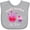 AC-Heather Grey, variant on Inktastic World's Sweetest Big Sister Girls Baby Bib