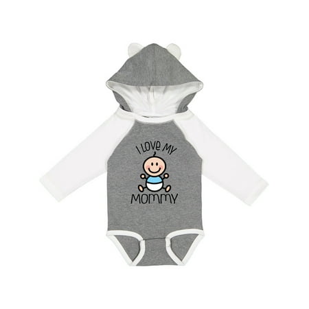 

Inktastic I Love My Mommy Baby Boy Gift Baby Boy Long Sleeve Bodysuit