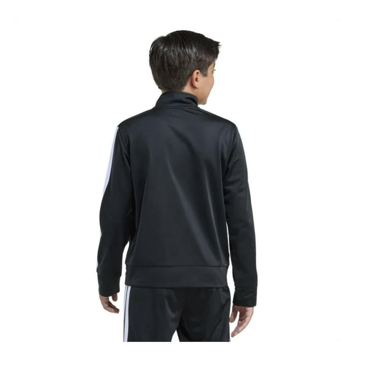 adidas Youth Boy's Tricot 3 Stripe Full Zip Track Jacket (US