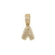 thumbnail image 4 of Collar con dije de oro laminado letra brillos A, 4 of 6