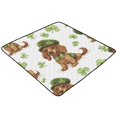 thumbnail image 7 of WOBOGO St Patricks Dachshund in A Shamrock Hat Pattern Baby Playmats Extra Large Waterproof Rollable Activity Pads for Toddlers 50×50inch, 7 of 7