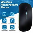 thumbnail image 3 of Wireless Mouse with BT and 2.4G, for Computers and Laptops, 3 Adjustable DPI Levels, Mute Operation, Long Battery Life with Colorful Backlight, 3 of 7