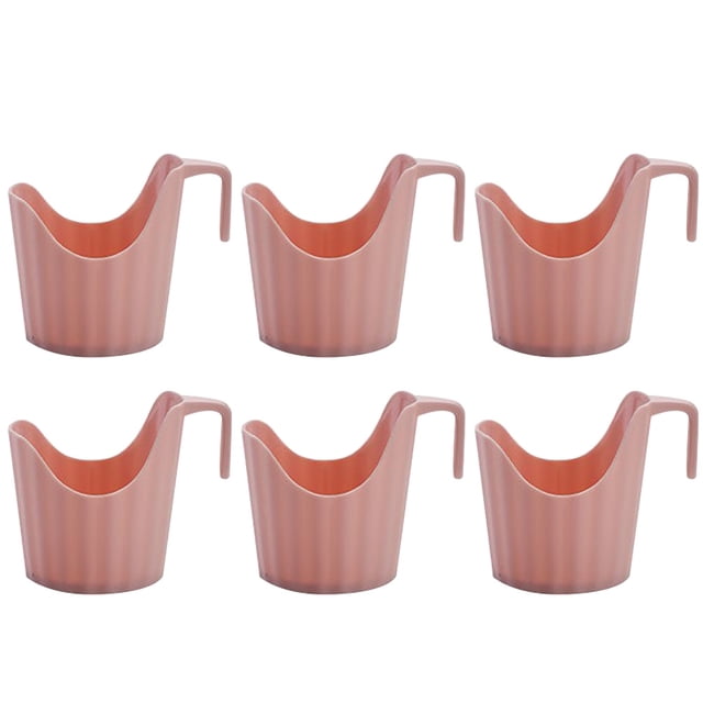 6 portavasos antiescaldamiento para café, portavasos de plástico, portavasos desechables