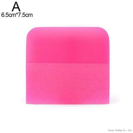 

Pink Rubber TPU Squeegee PPF Soft Scraping For Window 3 Sizes Vinyl Wrap HOT