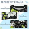 thumbnail image 2 of FORMRS Boys Rash Guard Short Sleeves Swim Shirt Quick Dry UPF 50+ Sun Protection, Sizes 3-12T, White Flower Pattern, 2 of 6