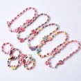 thumbnail image 5 of Kids Mixed Color Wool Beads Necklace Bracelet Set Princess Jewelry Gift, 5 of 5