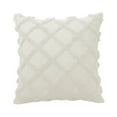 thumbnail image 2 of Scandinavia Style Fuzzy Geometric Pillowcase 19.69x11.81In Winter Cushion Cover Design Organizer For Soft Touch Textured Detail Multi Use Sofa Backrest Bed Living Room Home Decor Pillowcases, 2 of 6