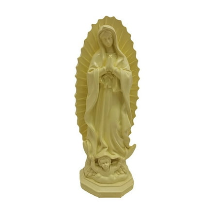 

greenhome Miniature Statue Minimalistic Creative Detailed Classical Style Dignified Home Decor Elegant Mexico Madonna Resin Sculpture Religious Church Accessories