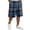 04# Royal Blue, variant on HKYNLAG Men's Plaid Shorts Knee Length Casual Elastic Waist Drawstring Bermuda Shorts for Lounge Summer Beach Shorts Black XL