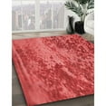thumbnail image 3 of Ahgly Company Machine Washable Indoor Round Transitional Red Area Rugs, 5' Round, 3 of 7