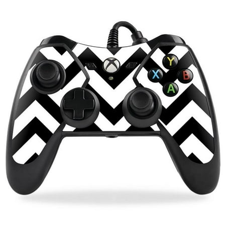 MightySkins PREXBONCO-Black Chevron Skin for PowerA Pro Ex XBox One Controller Case Wrap Cover Sticker - Black Chevron