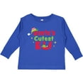 thumbnail image 3 of Inktastic Christmas Santa's Cutest Elf Boys or Girls Long Sleeve Toddler T-Shirt, 3 of 5