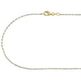 thumbnail image 2 of 10K Two Tone Gold 1mm Tube Brite Diamond Cut Bead Chain Necklace 16 Inches, 2 of 7