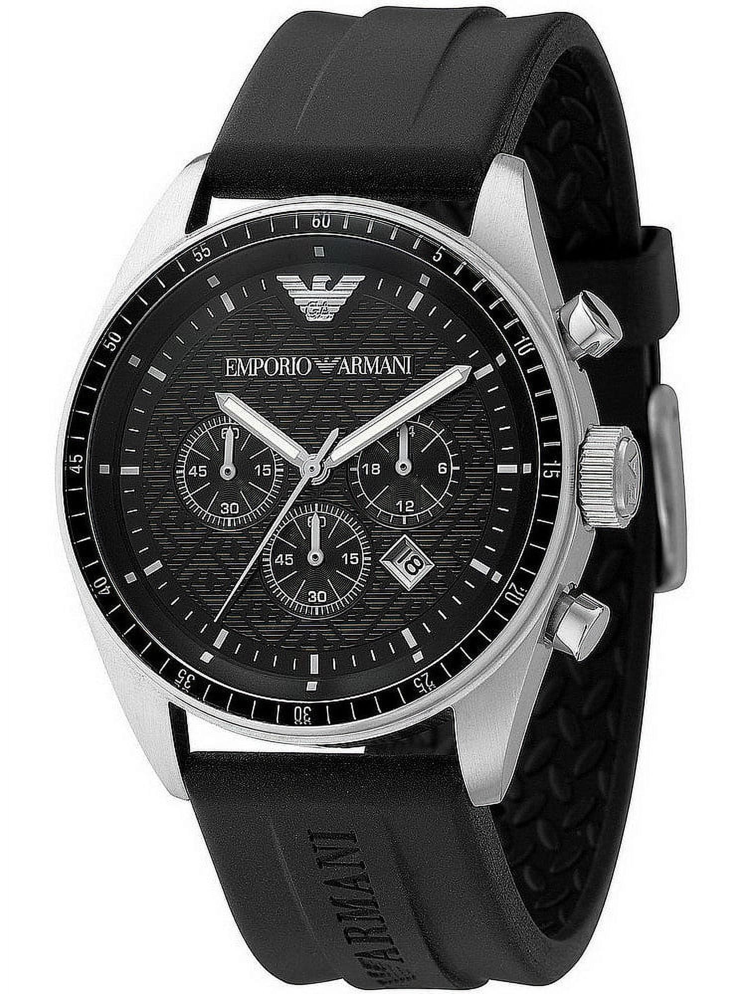 Emporio Armani Men's Ceramica Black Chronograph Watch AR1421, 43mm