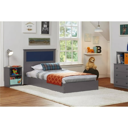 Ameriwood Home Skyler Bed, Twin, Multiple Colors, With Reversible (Best Twin Bed Frame)