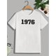 thumbnail image 2 of Summer Round Neck Short Sleeve T-shirt with Print Tee For Adult, Men, Women, Teen, Teenager, Adolescent, Youth., 2 of 6