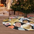 thumbnail image 6 of Sikiie Sea Shell 30-48 inches {designName} Print Christmas Tree Skirt Snowman Xmas Tree Skirt with Edge Christmas Decorations for Holiday Party48", 6 of 7