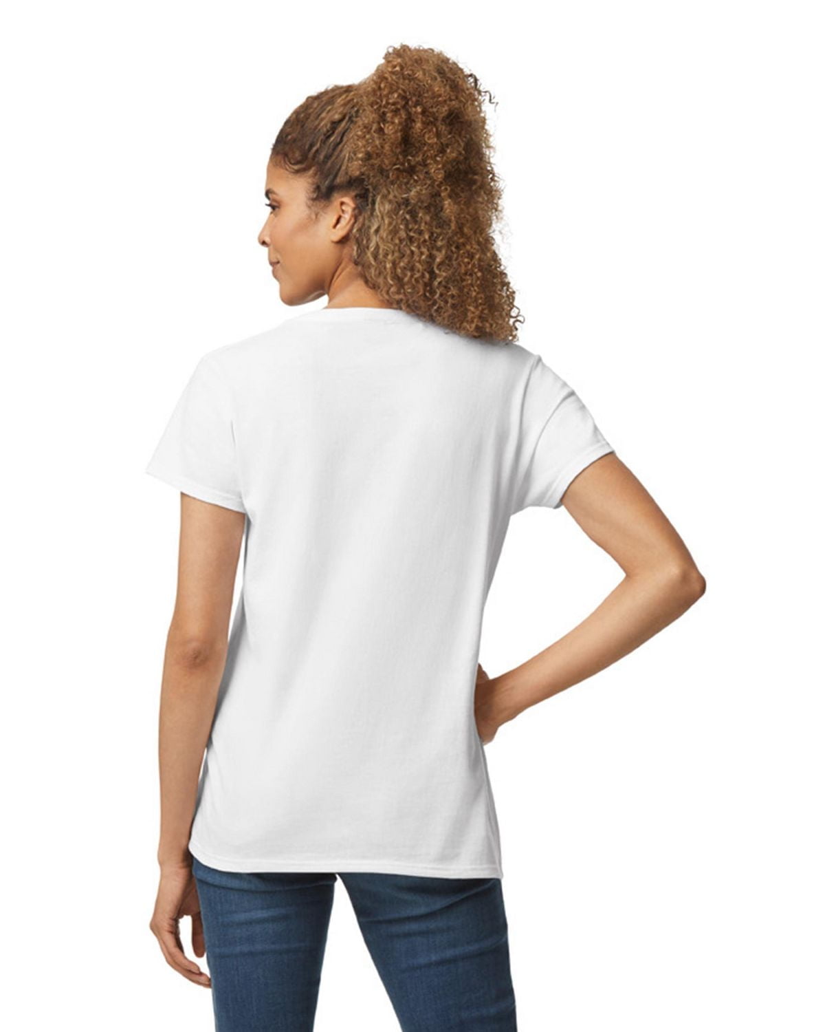 Gildan Women's Classic Short Sleeve V-Neck T-Shirt, V-neck t-shirt