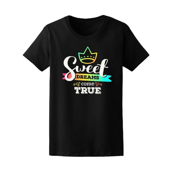 Sweet Dreams Come True Rainbow T-Shirt Women -Image by Shutterstock, Female XX-Large
