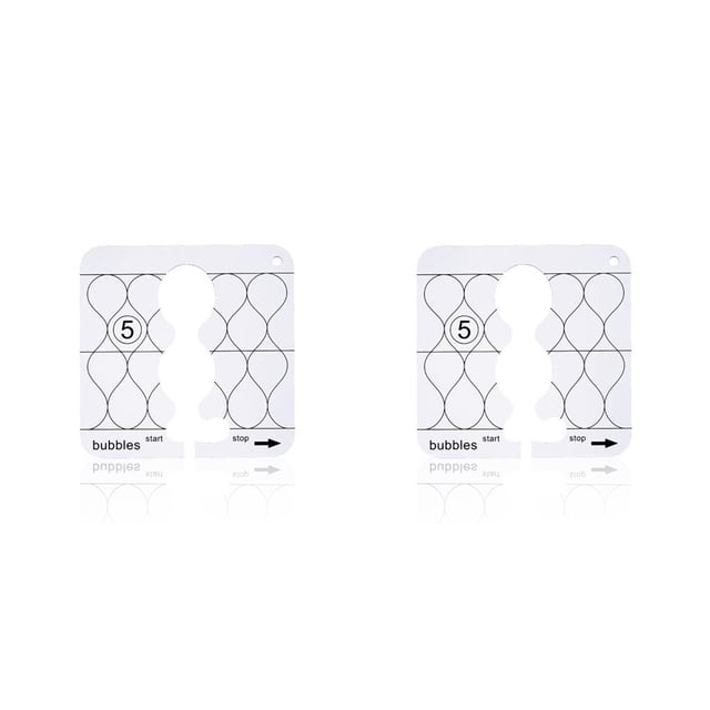 Cateissary Regla para acolchado transparente, plantilla de posicionamiento de acrílico para costura, accesorios para manualidades DIY, Type2 NO2