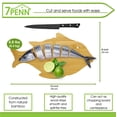 thumbnail image 4 of 7Penn Wooden Cutting Board Fish - Kitchen Chopping Charcuterie Serving Boards, 4 of 7