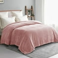 "Exclusivo Mezcla Queen Size Flannel Fleece Velvet Plush Blanket