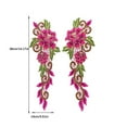 thumbnail image 6 of Kironypik 1 Pair Polyester Flower Shape Applique DIY Stylish Fashionable Clothes Dress Sew On Patch Ornament Accessories, 6 of 6