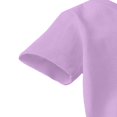 thumbnail image 5 of WRKEKC Baby Girl Jumpsuit Short Sleeve Solid Color Soft Breathable Snap Button One Piece Outfit for Infants 0-24 Months, 5 of 6