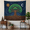 D, variant on XaaKee Room Tapestry, Esoteric Canopy Harmony Flat Vector-Style Decorative Print Large Tapestry, High-Quality Polyester Celestial Tree Of Life Tapestry For Bedroom, 60x40Inch