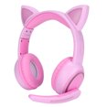 thumbnail image 1 of Auriculares Inalámbricos ANGGREK Plegables con Luz LED de Oreja de Gato Y Micrófono para Niños, 1 of 8