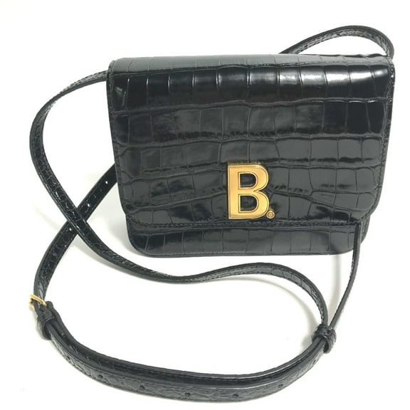 Pre-Owned Balenciaga 592898 2WAY Clutch bag pouch Crossbody bag Shoulder Bag Black (Good)