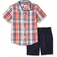thumbnail image 1 of Kids Headquarters Boys' Short Set Red Plaid, 1 of 3