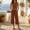 Coffee, variant on Retro Matching Set, Women's Sleeveless Round Neck Pullover and Coordinating Pants for Summer Casual Literary Fashion Outfit 2 Piece Pink 2XL