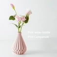 thumbnail image 2 of Ikebana Vase Bud Flower Arrangement Hydroponics Ceramic Decorative Vase，Artificial Flower(Pink), 2 of 4