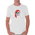 thumbnail image 1 of Awkward Styles Sugar Skull Shirts for Men Jolly Roger Skull and Crossbones Men's Tee Shirt Tops Day of Dead Tshirts Pirate Flag Shirts Skull T-shirts Dia de Los Muertos T Shirts for Men, 1 of 4