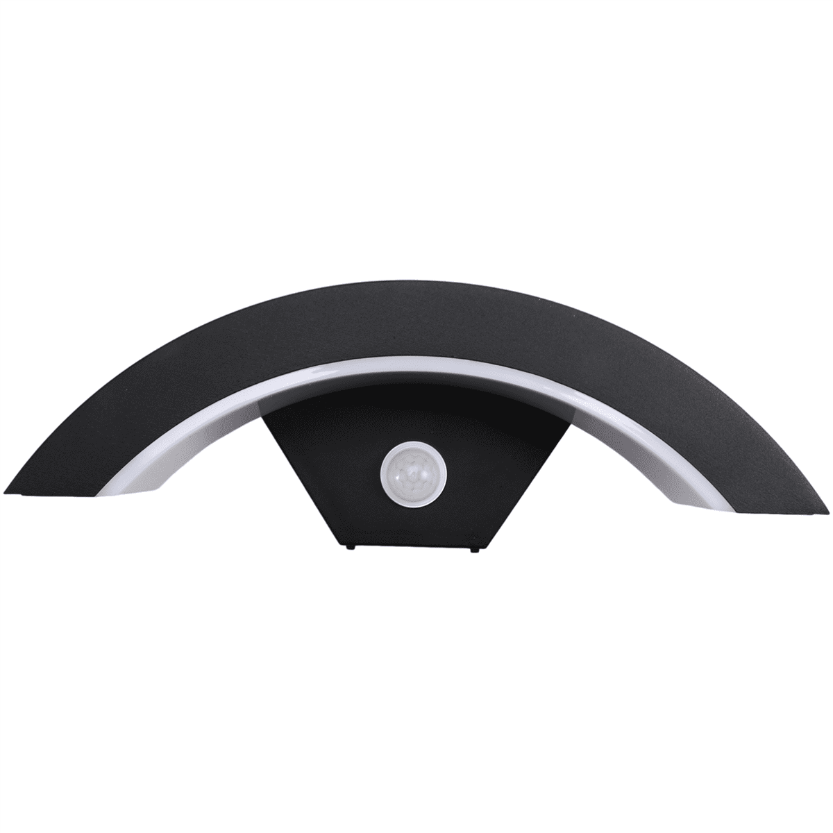 Outdoor LED Wall Light Balcony Exterior Wall Courtyard Induction Light Corridor Lighting Decorative Light Warm Light,1 * Induction Light,Black