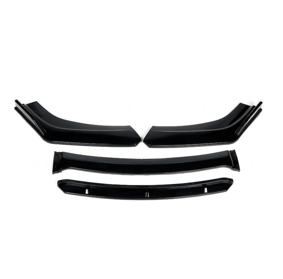 4x Gloss Black Car Front Bumper Lip Splitter Spoiler Wing Body Kit ...