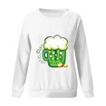 thumbnail image 4 of ICHUANYI Liquidación Día de San Patricio Moda Mujer Casual Manga Larga Cuello Redondo Impreso Señoras Sudadera Tops Blusa ICHUANYI WER202308244322, 4 of 4