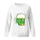 thumbnail image 4 of ICHUANYI Liquidación Día de San Patricio Moda Mujer Casual Manga Larga Cuello Redondo Impreso Señoras Sudadera Tops Blusa ICHUANYI WER202308244321, 4 of 4
