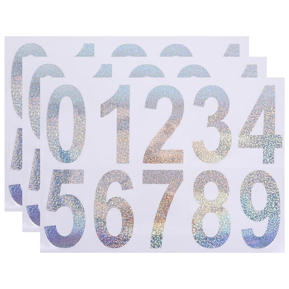 WRISTBIQUE Reflective Address Numbers with Multi PVC for Enhanced Night Visibility and Durability