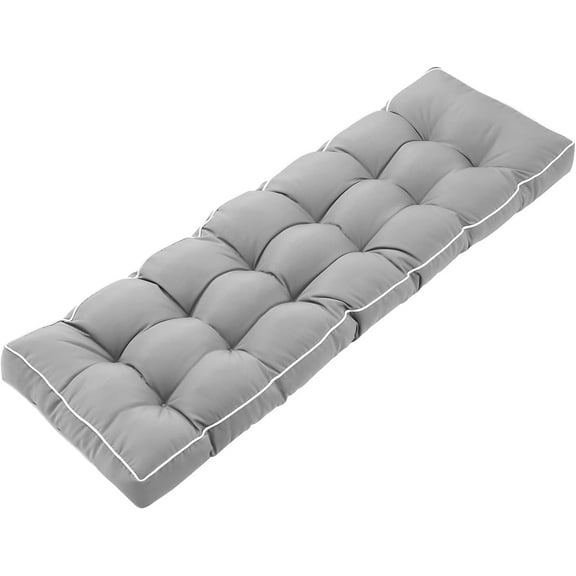 3 Seat 57 Inches Outdoor Porch Swing Cushions,Water-Resistant Tufted Patio Swing Replacement Cushions