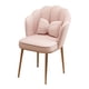 thumbnail image 3 of Silla de tocador para uso doméstico, silla de maquillaje con respaldo para salón, comedor, cafetería rosa, 3 of 9