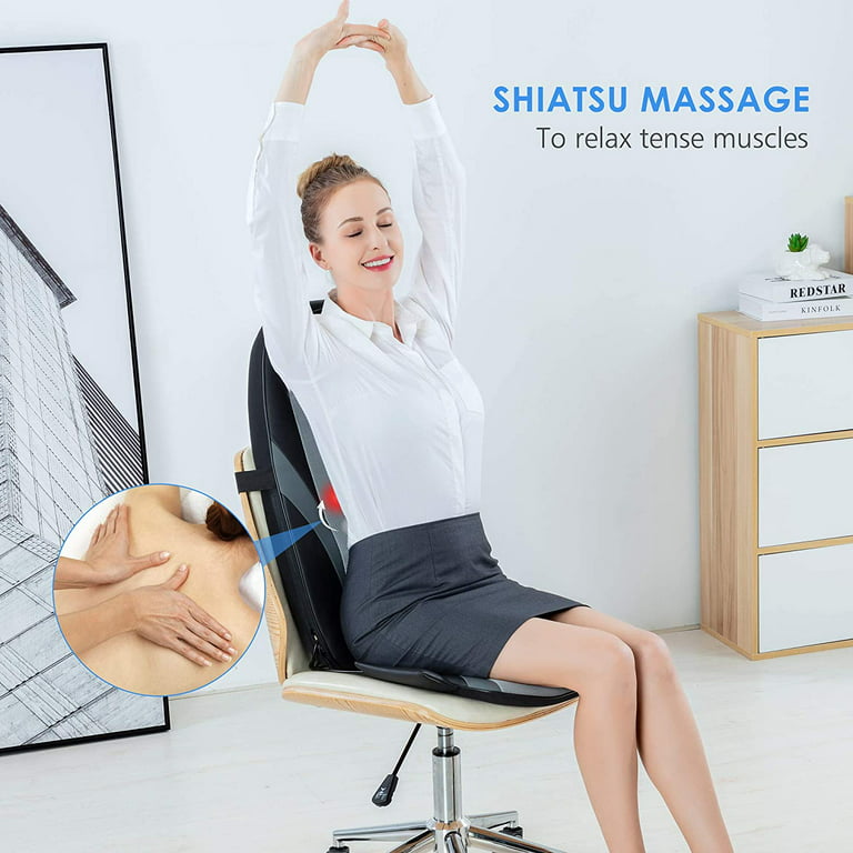 COMFIER Cordless Back Massager with Heat - Rechargeable Chair Massager,  Shiatsu Massage Chair Pad wi…See more COMFIER Cordless Back Massager with  Heat