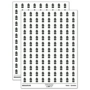 Gumball Machine 200+ Round Stickers - White - Gloss Finish - 0.50" Size