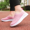 thumbnail image 6 of Yindaity Women'S Walking Shoes Slip On Sneakers Lightweight Tennis Shoes Sock Sneakers Women'S Fashion Sneakers Pink,7.5, 6 of 6